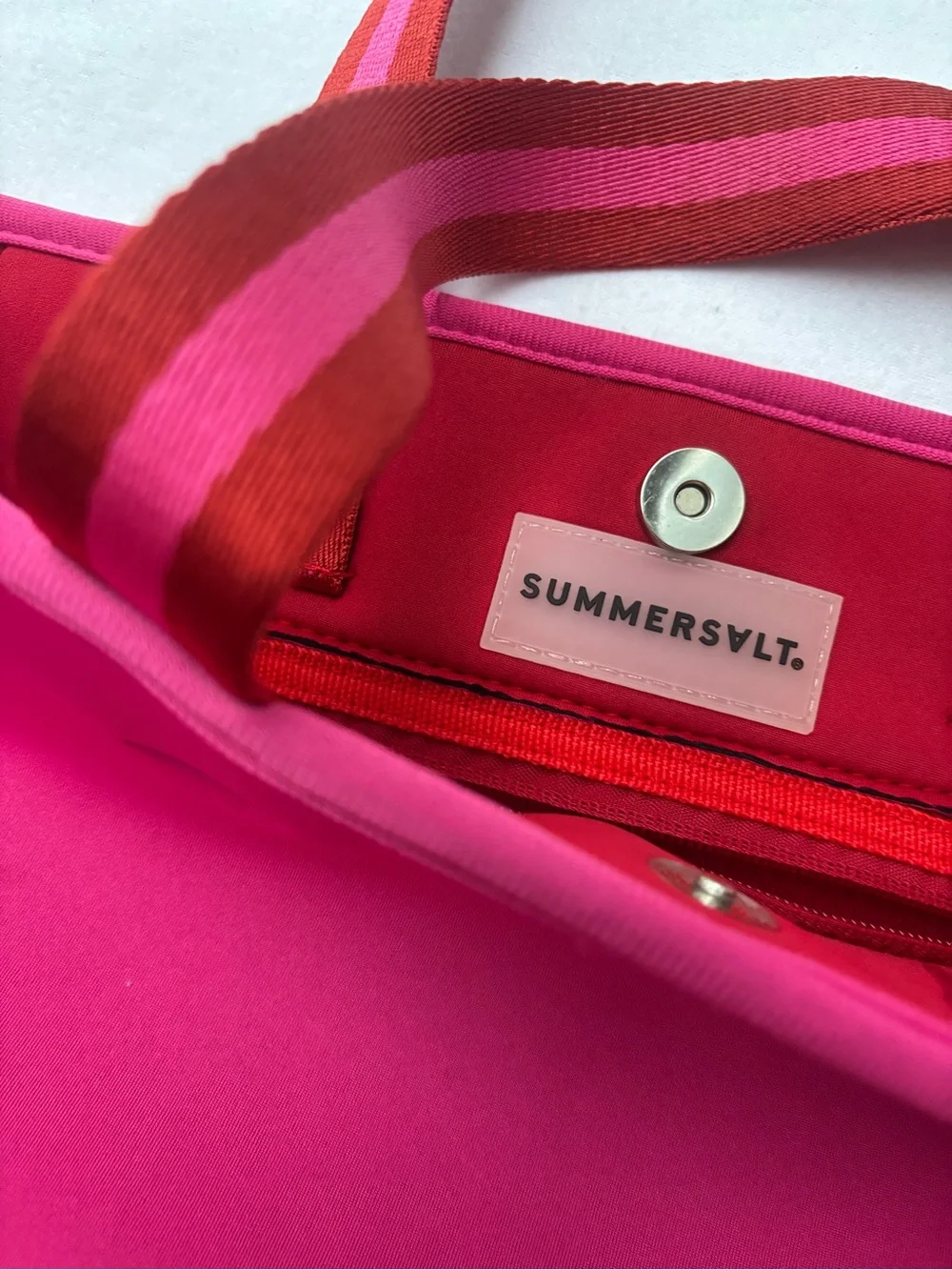 summersalt Pink & Coral Colorblock Tote